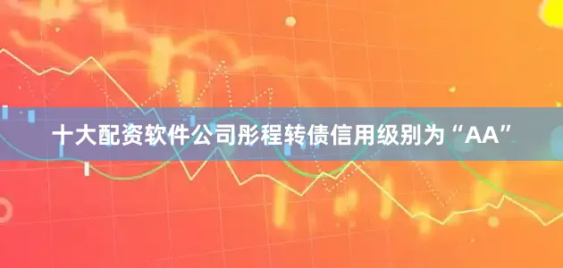 十大配资软件公司彤程转债信用级别为“AA”