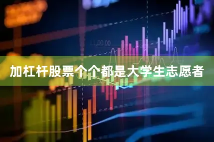 加杠杆股票个个都是大学生志愿者